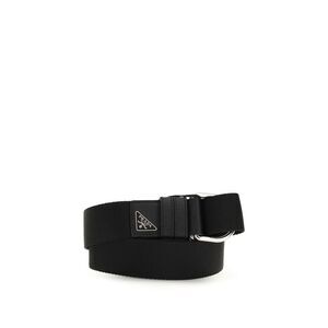 Prada Black Nylon Regular Men's Belt